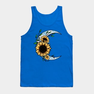 Sunflower and moon Tank Top